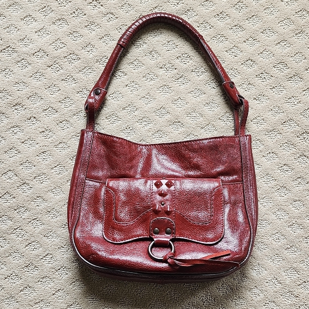 Women's Frye Red Leather Shoulder Bag